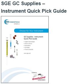 SGE GC Supplies - Instrument Quick Pick Guide